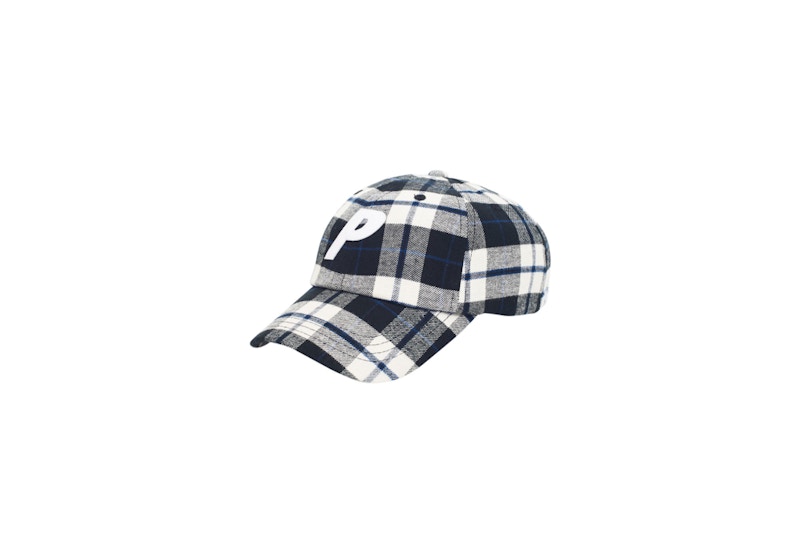 Palace P 6-Panel Flannel Black/White