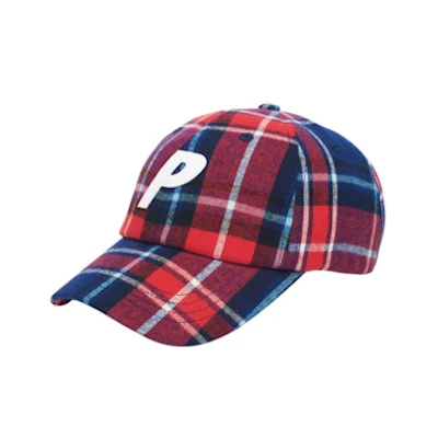 Palace P 6-Panel Flannel Red/Blue