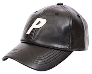 Palace P 六片式真皮黑色帽 Buy Palace P 六片式真皮黑色帽