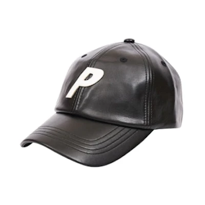 Palace P 6-Panel Leather Black