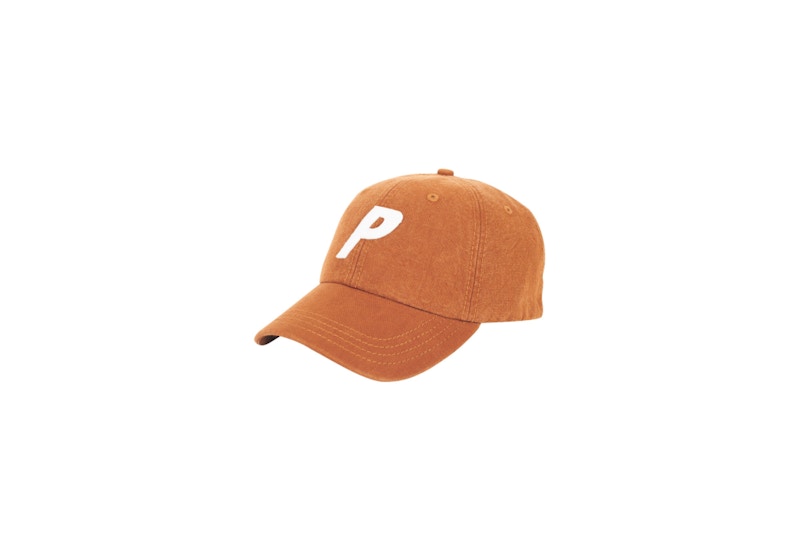 Palace P 6-Panel Washed Canvas Brown/White