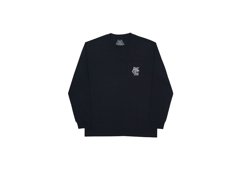 Buy Palace Basically a Stripe Longsleeve Black/Blue/Red - Novelship