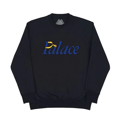 Palace P Spur Crew Black/Blue/Yellow