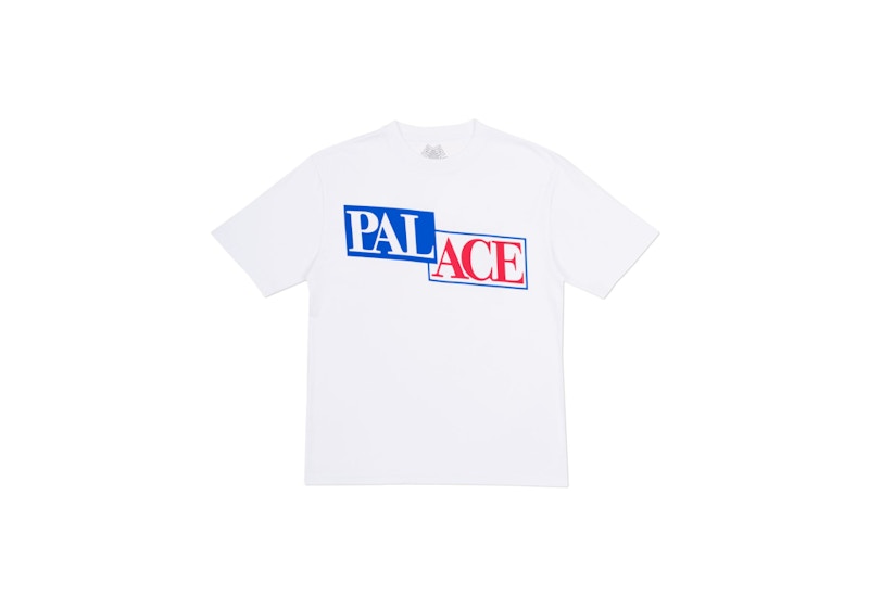 Buy Palace P Star T-Shirt White/Blue/Red