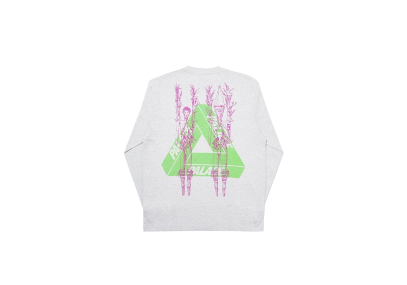 Order Palace Camiseta Manga Larga Gris Marl "Pair Of Hippys"