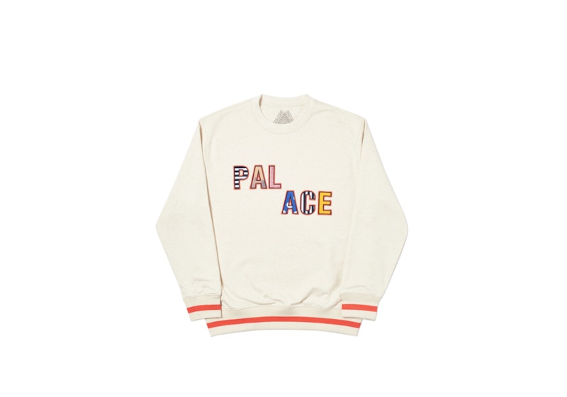 Palace Pal Pal Crew Oatmeal Marl