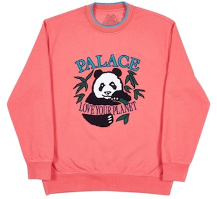 Palace Panda Crew Pink Buy Palace Panda Crew Pink