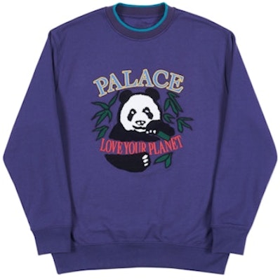Palace Panda Crew Purple Buy Palace Panda Crew Purple