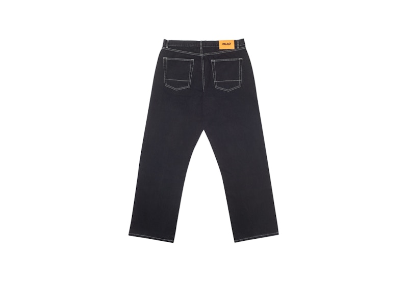 Order 宫廷风黑色石洗牛仔裤