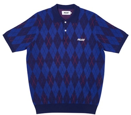 Palace Pargyle Knit Blue Buy Palace Pargyle Knit Blue
