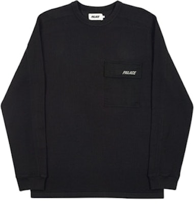 Palace 黑色补丁口袋针织衫 Buy Palace 黑色补丁口袋针织衫