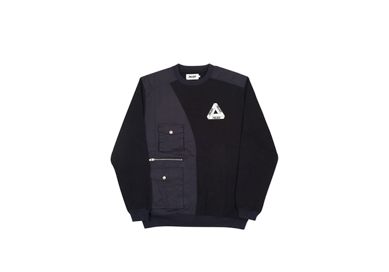 Palace Patchwork Crew Black