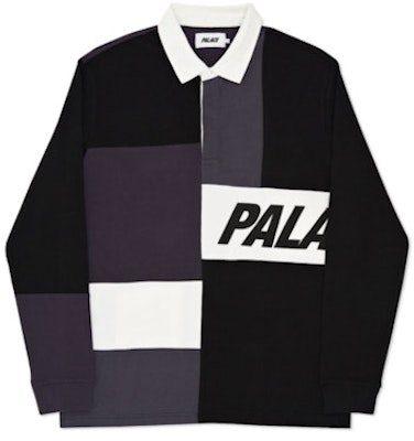 Palace Patchwork Rugby Hitam/Abu-abu Arang/Abu-abu Buy Palace Patchwork Rugby Hitam/Abu-abu Arang/Abu-abu