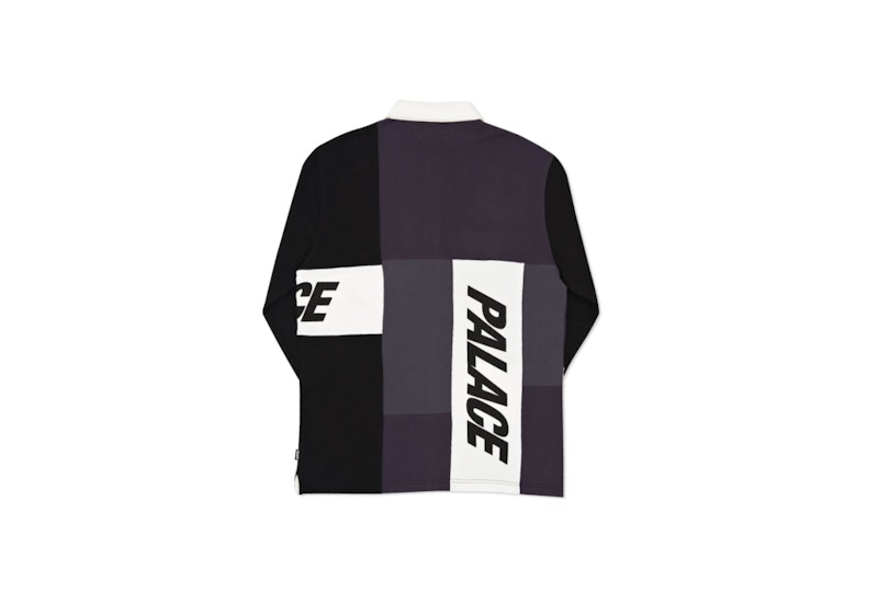 Palace Patchwork Rugby Black/Charcoal/Grey 圖 2