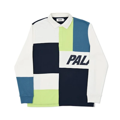 Palace Patchwork Rugby White/Navy/Agean
