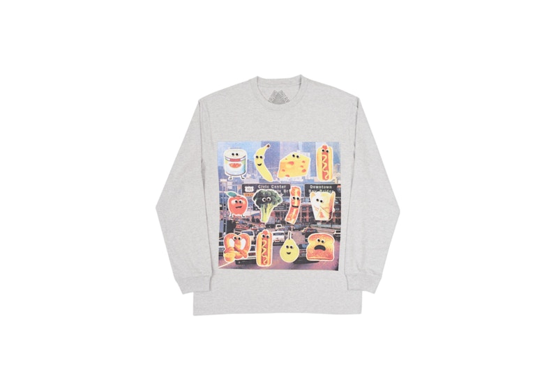 Palace Payne Longsleeve Grey Marl
