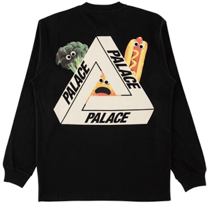 PALACE Payne Baju Hitam Lengan Panjang Unisex Cetakan Sayuran P12LS002 Lookbook PALACE Payne Baju Hitam Lengan Panjang Unisex Cetakan Sayuran P12LS002