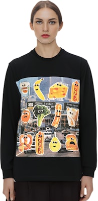 PALACE Payne Baju Hitam Lengan Panjang Unisex Cetakan Sayuran P12LS002 Shop PALACE Payne Baju Hitam Lengan Panjang Unisex Cetakan Sayuran P12LS002