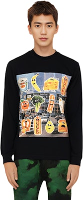 PALACE Payne Baju Hitam Lengan Panjang Unisex Cetakan Sayuran P12LS002 Purchase PALACE Payne Baju Hitam Lengan Panjang Unisex Cetakan Sayuran P12LS002