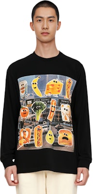 PALACE Payne Baju Hitam Lengan Panjang Unisex Cetakan Sayuran P12LS002 Details for PALACE Payne Baju Hitam Lengan Panjang Unisex Cetakan Sayuran P12LS002