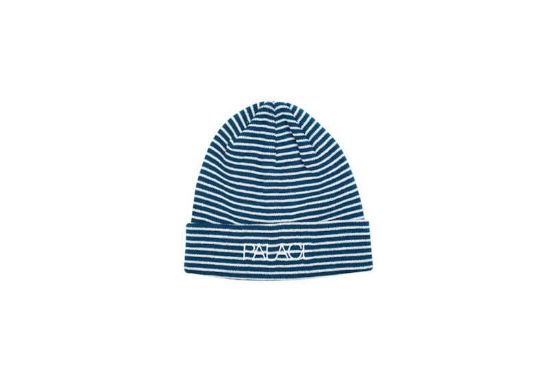 Buy Palace Petit Stripe Beanie Biru