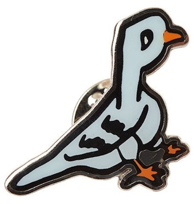 Palace Pigeon Hole Pin Badge Grey Buy Palace Pigeon Hole Pin Badge Grey