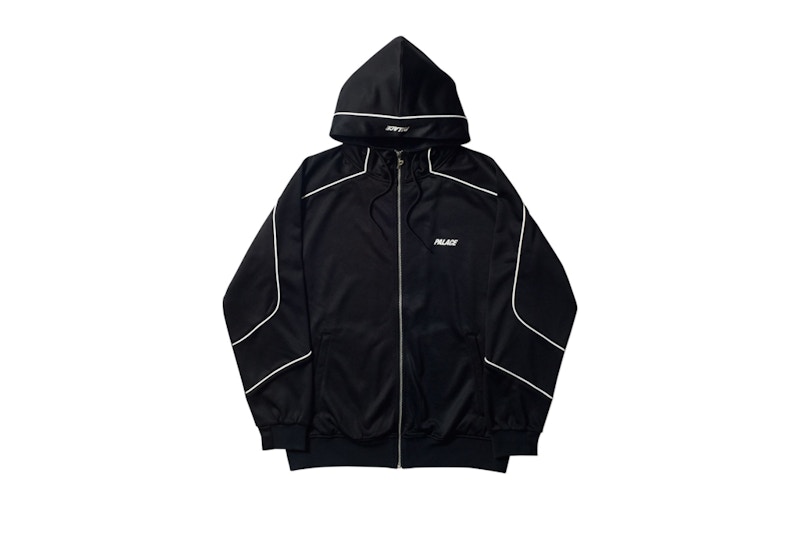 Palace Pipeline Hooded Track Jacket Black/White