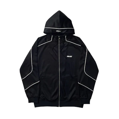 Palace Pipeline Hooded Track Jacket Black/White