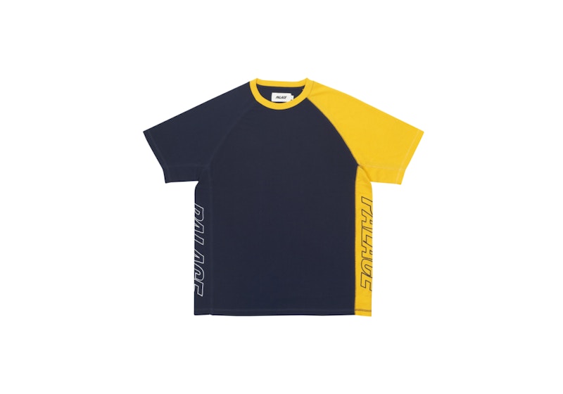 Buy Palace Pique Baju Lengan Pendek Panel Biru/ Kuning