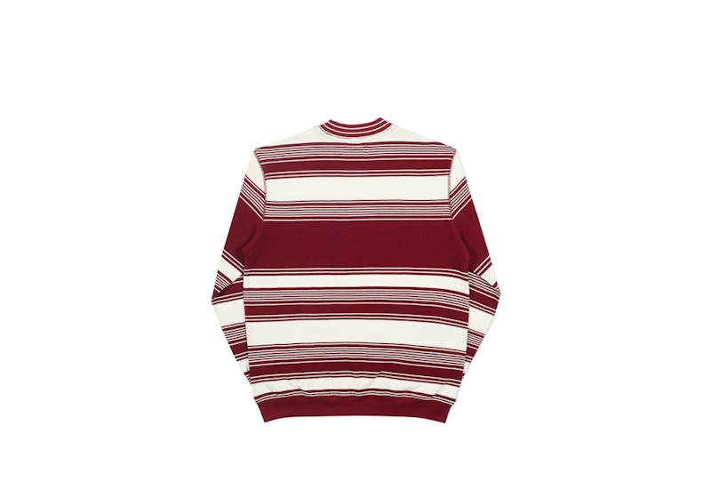 Palace Pique Your Nose Crew White/Burgundy 圖 2