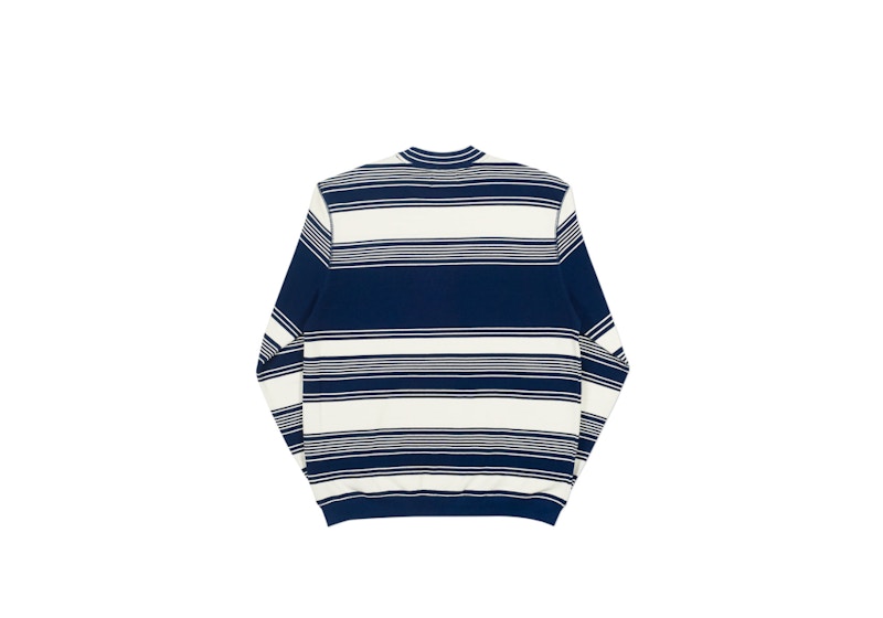 Order パレス 鼻つまみクルー 白/紺
