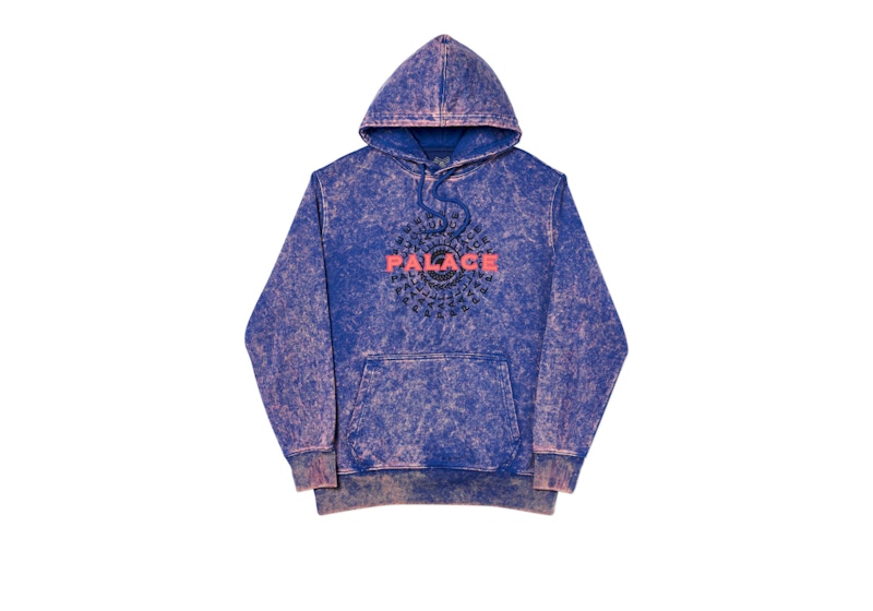 Buy Palace Pircle连帽衫 蓝色酸洗款