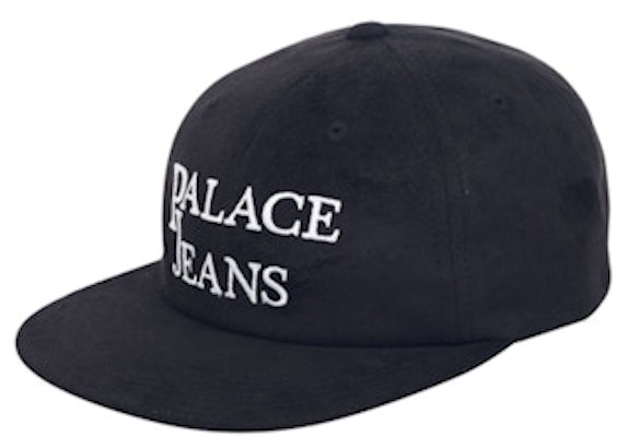 Palace Pj's 6-Panel Suede Hitam/Putih Buy Palace Pj's 6-Panel Suede Hitam/Putih