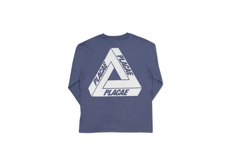 Palace Placae L/S T-Shirt Grey