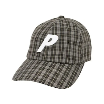 Palace Plaid P 6-Panel Black