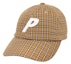 Buy Palace Plaid P 6-Panel Mustard