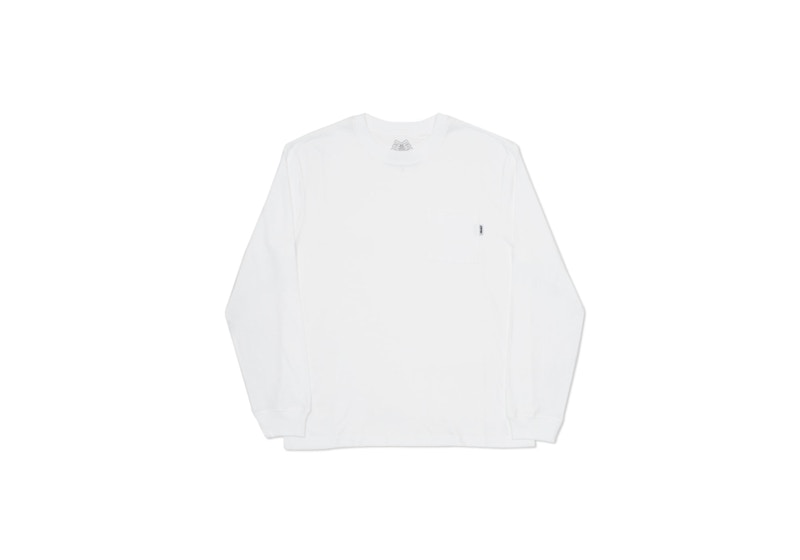 Palace Pocket L/S T-Shirt Summer 2016 White