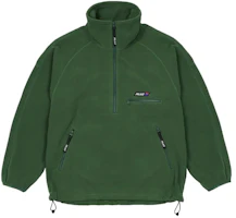 Palace Polar Fleece Green Half-Zip Pullover Sweatshirt Unisex FW21 P21CS235 Palace Polar Fleece Green Half-Zip Pullover Sweatshirt Unisex FW21 P21CS235