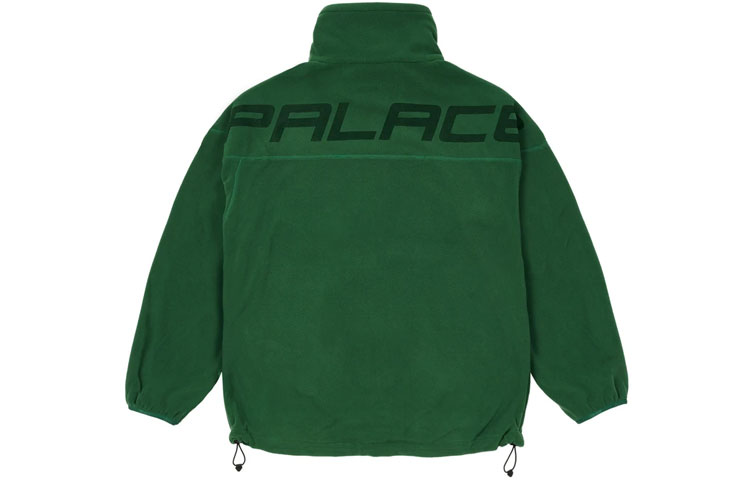 Lookbook Palace Polar Fleece Green Half-Zip Pullover Sweatshirt Unisex FW21 P21CS235