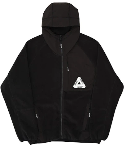 palace-polartec-flee-hooded-black