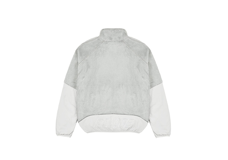 Palace Polartec High-Loft Teddy Fleece Jacket Light Grey 圖 2