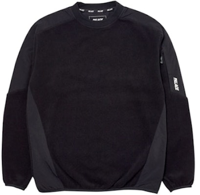 Palace Polartec Lazer Crew Black Buy Palace Polartec Lazer Crew Black