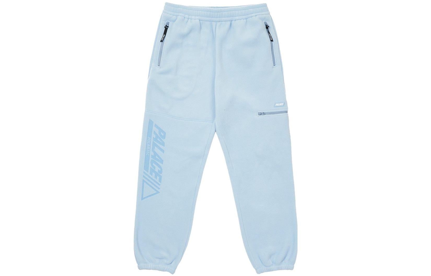 PALACE Polartec Lazer Outer Jogger Light Blue FW22 Letter Print Fleece Pants Unisex. P23JG120