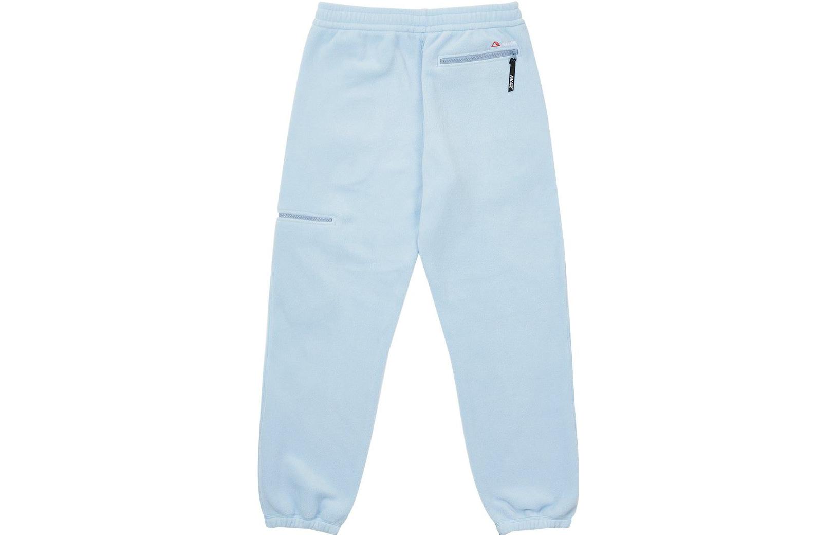 Lookbook PALACE Polartec Lazer Outer Jogger Light Blue FW22 Letter Print Fleece Pants Unisex. P23JG120