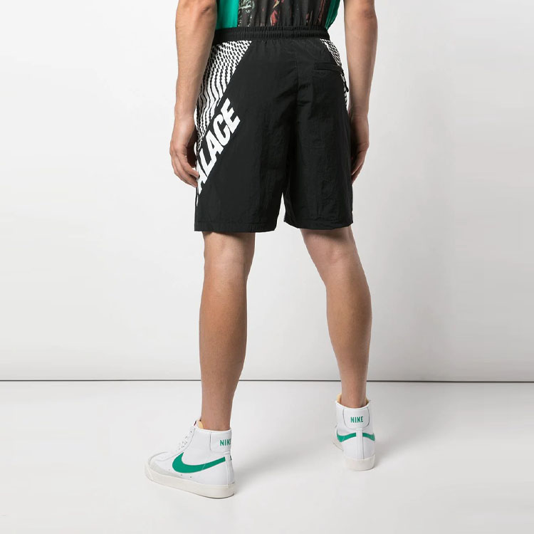 Details for PALACE 印花拼接休閒短褲 男女款 黑色 P14SS022