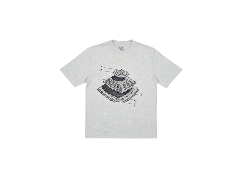Buy Palace Pyramidal T-Shirt Kelabu Marl