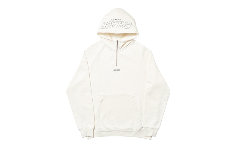 Buy パレス Qジップ パーカー (白)
