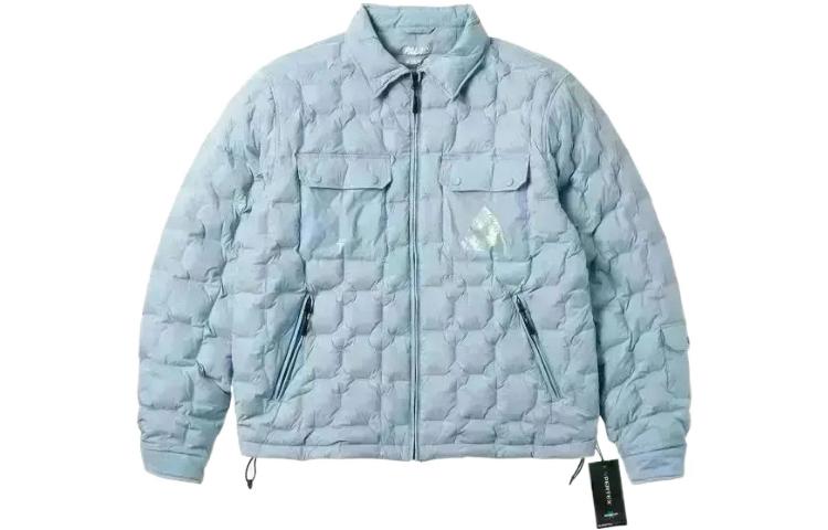 PALACE Quilted Grid Jacket Light Blue  Outerwear PAL-FW22-499