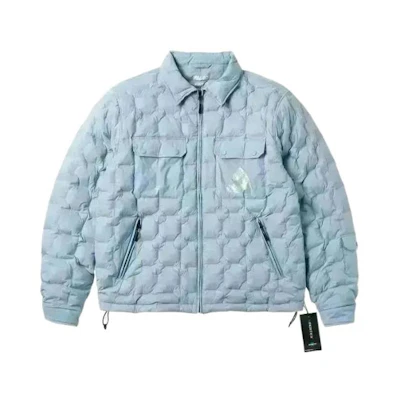 PALACE Quilted Grid Jacket Light Blue Outerwear PAL-FW22-499