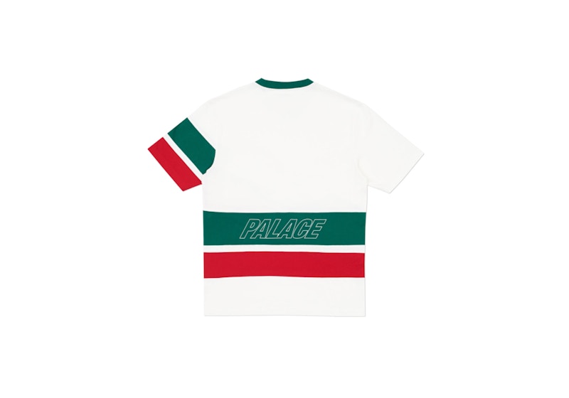 Palace R Stripe T White/Green/Red 圖 2